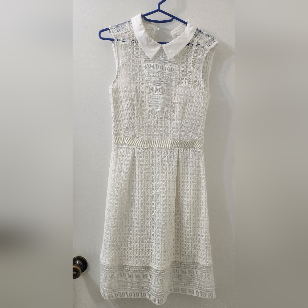 Elegant White Lace Dress